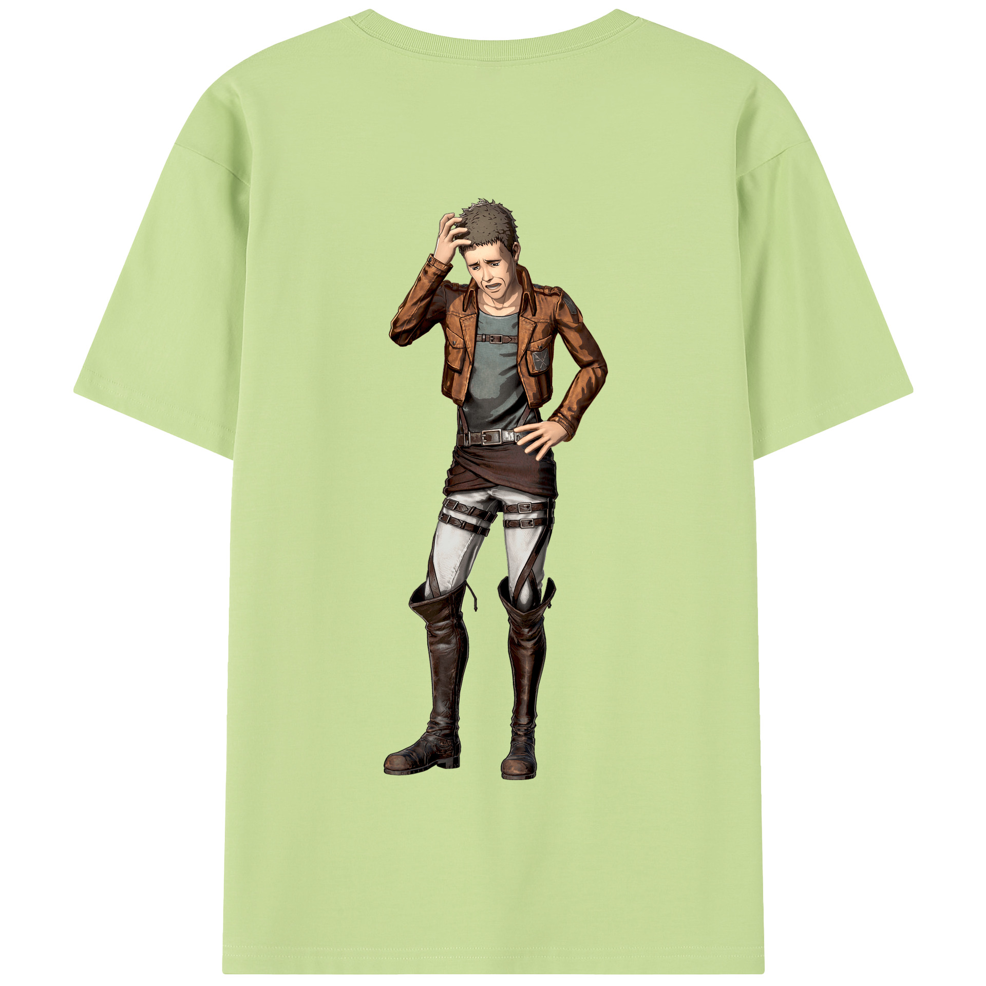 （画像用） 進撃の巨人 Attack on Titan 綿100％半袖Tシャツ（背面プリント）
